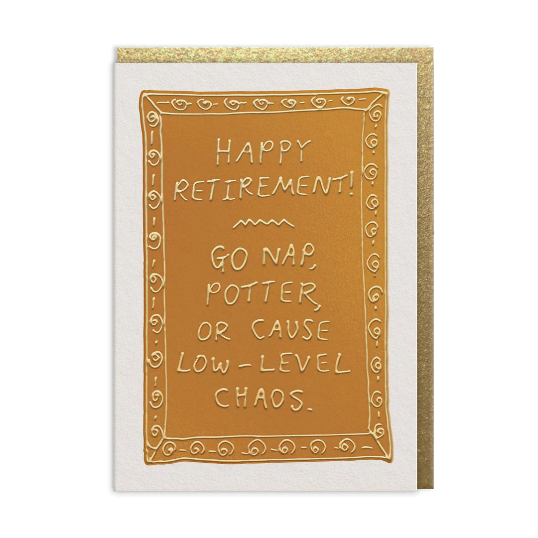 Low Level Chaos Retirement Card – Happydashery