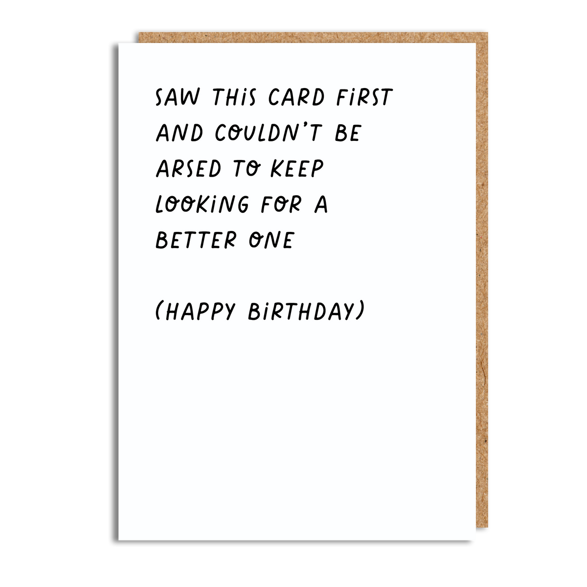Arsed Card - Happydashery